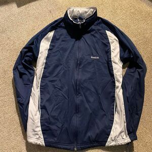 Vintage Reebok Navy Blue Lightweight Windbreaker Men's Small